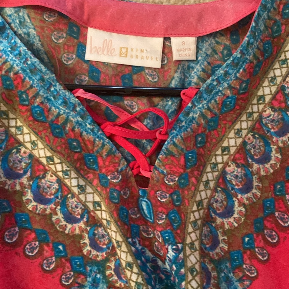 2 poncho type tops by Kim gravel Belle  small - Picture 3 of 7
